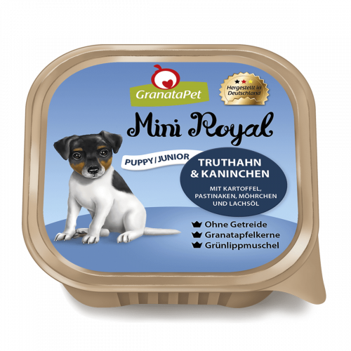  Mini Royal Puppy/Junior Truthahn & Kaninchen mit Kartoffel 150g